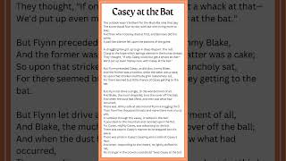 Casey at the Bat Summary amp Explaination AtoZSummary [upl. by Amitie246]