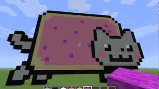 Minecraft Lets Build  Nyan Cat Ep2 Pt2 [upl. by Etnaed]