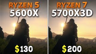 Ryzen 5 5600X vs Ryzen 7 5700X3D  Test in 9 Games [upl. by Mateya]