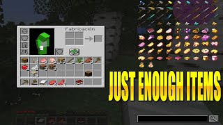 COMO INSTALAR JUST ENOUGH ITEMS MOD 1182 JEI [upl. by Ahsertal358]