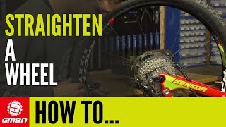 How To Straighten A Wheel  MTB Maintenance [upl. by Ahsenauj]