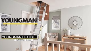 How to install the Deluxe 2 Section Aluminium Loft Ladder [upl. by Aikan]