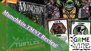 Munchkin TMNT Deluxe Review w Game [upl. by Eanahs]