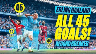 ERLING HAALAND RECORD BREAKER  Every goal of his Man City career so far [upl. by Ahcirt775]