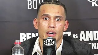 David Benavidez FULL POSTFIGHT PRESS CONFERENCE vs Demetrius Andrade  SENDS CANELO DUCK MESSAGE [upl. by Lexine]