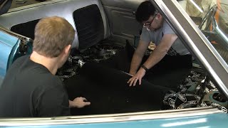 How to install a new carpet Kit in your Classic Car  Hagerty DIY [upl. by Saxon467]