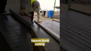 cutting concrete spacer bloc [upl. by Aseneg]