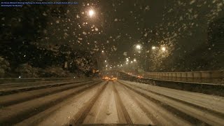 Snow Blizzard  ASMR Highway Driving in Heavy Snow Storm at Night Seoul Korea [upl. by Emawk361]