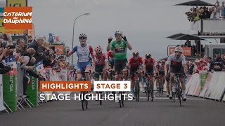 Dauphiné 2022  Stage 3  Highlights [upl. by Eerehc]