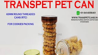 Cookie PET CAN Packaging [upl. by Janella]