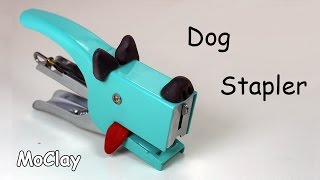 DIY Back to School Craft Project Dog Stapler [upl. by Ennaylime]