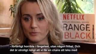 Orange is the New Black  Taylor Schilling amp Laura Prepon interview [upl. by Jennifer]