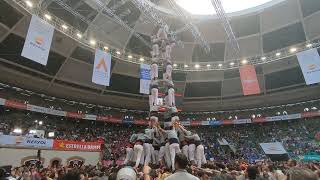 4de9f dels Castellers de Sants a la sessió de diumenge del Concurs [upl. by Tindall]