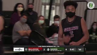 Sobrato vs Oakwood High School Varsity Basketball LIVE 4921 [upl. by Lleraj]