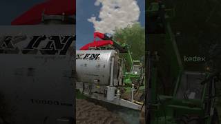 RESCUING SLURRY TANKER FROM SINKHOLE WITH kedex  Farming Simulator 22 shorts farmingsimulator [upl. by Ji]