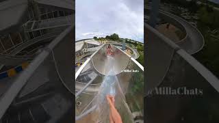 waterpark waterslide summer pool slide travel flywithustravelandtourism [upl. by Nosral]