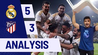 Real Madrid 53 Atletico Madrid  Tactical Master Class  Spanish Super Cup [upl. by Goldy]