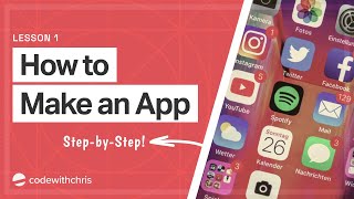 How to Make an App for Beginners 2020  Lesson 1 [upl. by Ylrak357]