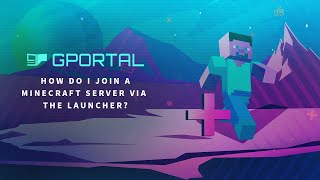 GPORTAL Minecraft Server  How to join a server via the launcher [upl. by Hars663]