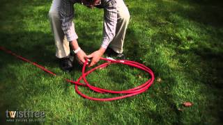 Roadee Hose Coiling Demonstration  httptwistfreecom [upl. by Kalmick]