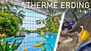 Urlaub in der größten Therme der Welt  THERME ERDING  Impressionen 2023  Alle Bereiche [upl. by Suired]