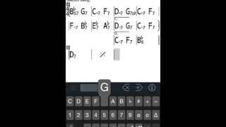 Input a complete song in iReal Pro in under 3 minutes iOS [upl. by Ileak]