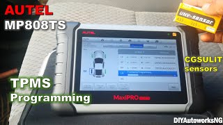 TPMS Sensor PROGRAMMING How to PROGRAM Tire sensor with AUTEL Scanner using CGSULIT TPMS sensors [upl. by Meekar]