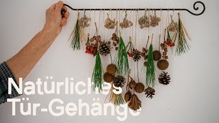 DIY TürWandGehänge Perfekte Dekoration für eine weihnachtliche Atmosphäre im Eingangsbereich 🕯️🎄 [upl. by Abshier]