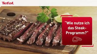 Anwendung des Steak Programms beim OptiGrill Elite von Tefal [upl. by Ready]