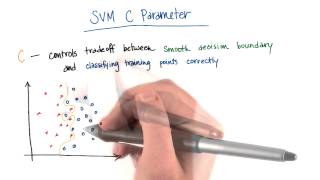 SVM C Parameter  Intro to Machine Learning [upl. by Ailuig]