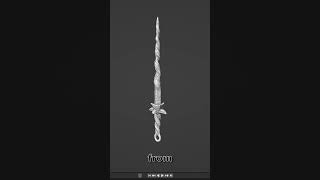 shorts Dark Souls 3 Coiled Greatsword Firelink Sword 3D Print [upl. by Merwin]