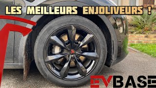 Les meilleurs enjoliveurs pour ma Tesla Model Y  EVBASE [upl. by Amerak851]