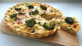 Киш с курицей и брокколи😍сытный вкусный пирог😍 Chicken broccoli pie [upl. by Ettelrats]