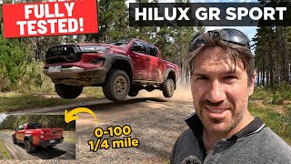 2024 Toyota HiLux GR Sport Detailed review amp 0100 14 mile POV [upl. by Akemrehs]