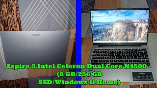 Acer Aspire 3 Intel Celeron Dual Core N4500  8 GB256 GB SSDWindows 11 Home [upl. by Dione787]