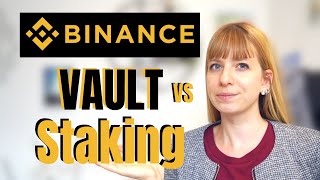 How To Earn Passive Income With Binance Vault vs Binance Staking  Binance Vault Tutorial [upl. by Ysdnil]