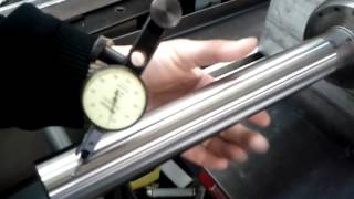 spindle taper runout on 12 inch test bar [upl. by Niram]