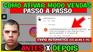 ✅ COMO ESCOLHER ENVIO AUTOMÁTICO NO INSTAGRAM DM E COMENTÁRIO  ATIVAR MODO VENDAS [upl. by Ahsert]