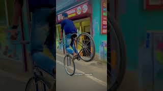 how to do rolling stoppie on cycle without disc brake viral shorts short youtubeshorts [upl. by Gascony]