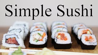 How to make Simple Sushi at home  stepbystep SUSHI recipe [upl. by Weeks229]