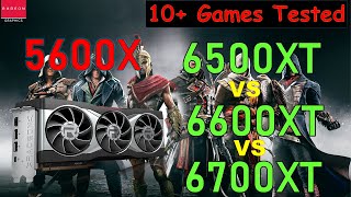 AND RX Series 6500XT Vs 6600XT Vs 6700XT Graphic Card Gaming Benchmarks [upl. by Claiborn]