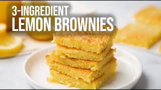 3Ingredient Lemon Brownies [upl. by Lathrop]