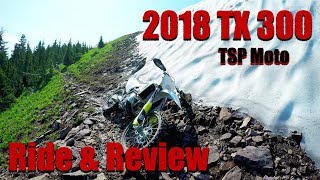 2018 Husqvarna TX 300 Ride amp Review [upl. by Einaej]