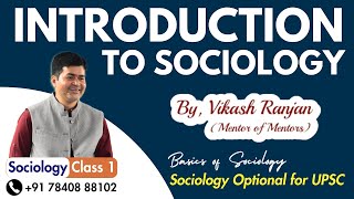 1 Introduction to Sociology Emergence amp Social Change  sociology basic concepts in english [upl. by Ahsratan]