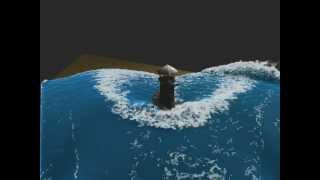 Lighthouse  Fluid simulation with foam [upl. by Nainatrad562]