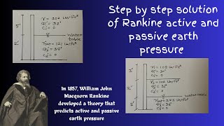 Rankine Active and Passive Earth Pressure  Step by Step Solution  Part 01 [upl. by Asaph]