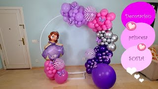 Decoración Con Globos Princesa Sofia decoration balloons princess sofia [upl. by Audris]