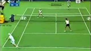 Federer amp Mirka vs Hewitt amp Molik  part 2 [upl. by Goodspeed974]