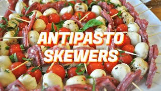 Easy Antipasto Skewers Recipe  Perfect Appetizer for Any Occasion [upl. by Llenrub]