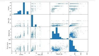 Creating Scatter matrix plot in python Pandas [upl. by Odyssey]